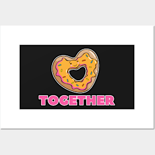 Better Together Couple Valentines Day Posters and Art